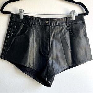 Nasty Gal leather booty shorts